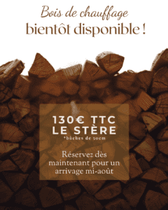 Bois de chauffage en 33cm ou 50cm (feuillus durs)